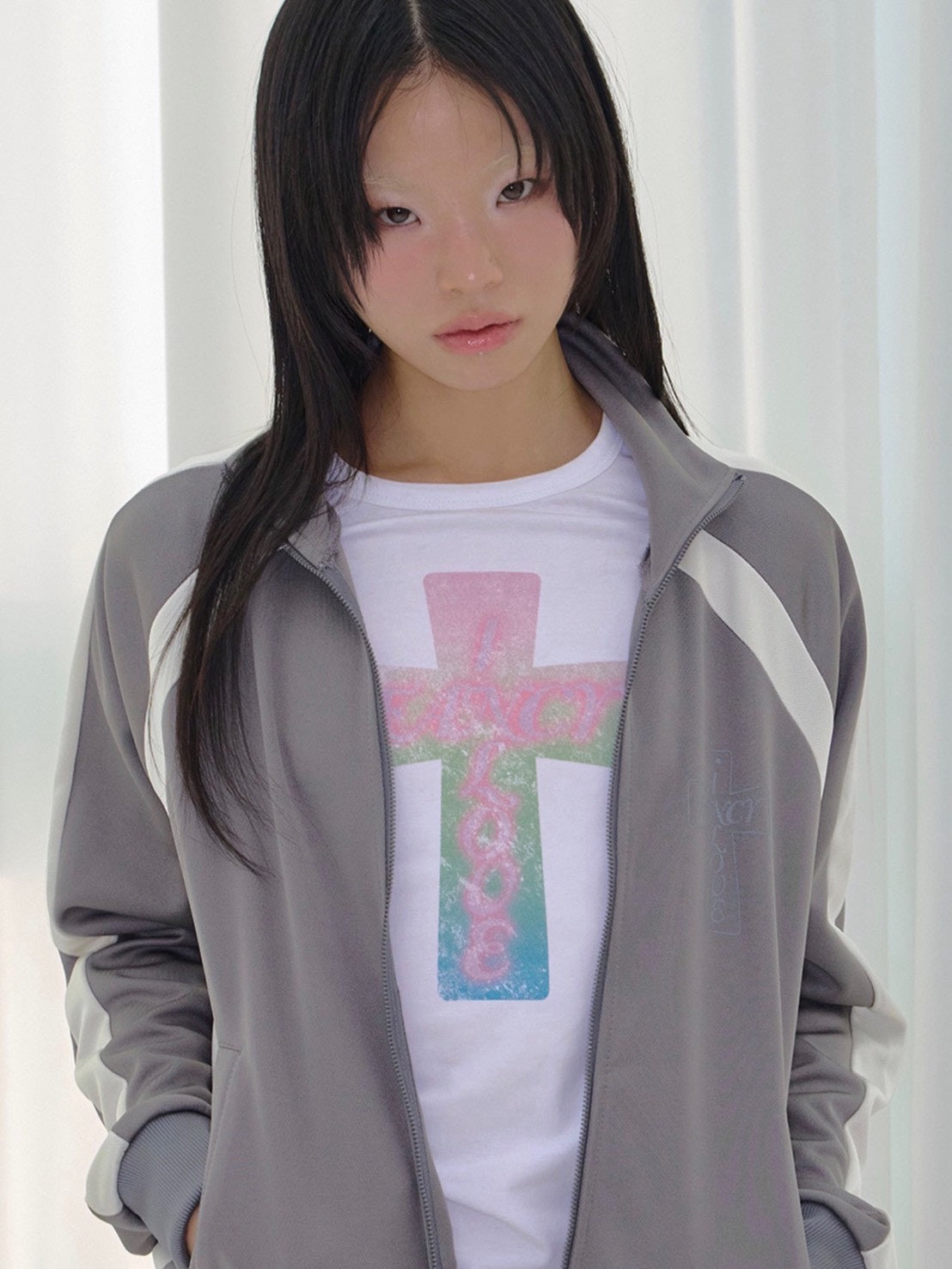 【FANCY CLUB】FROSS GLOSSY TRACK TOP