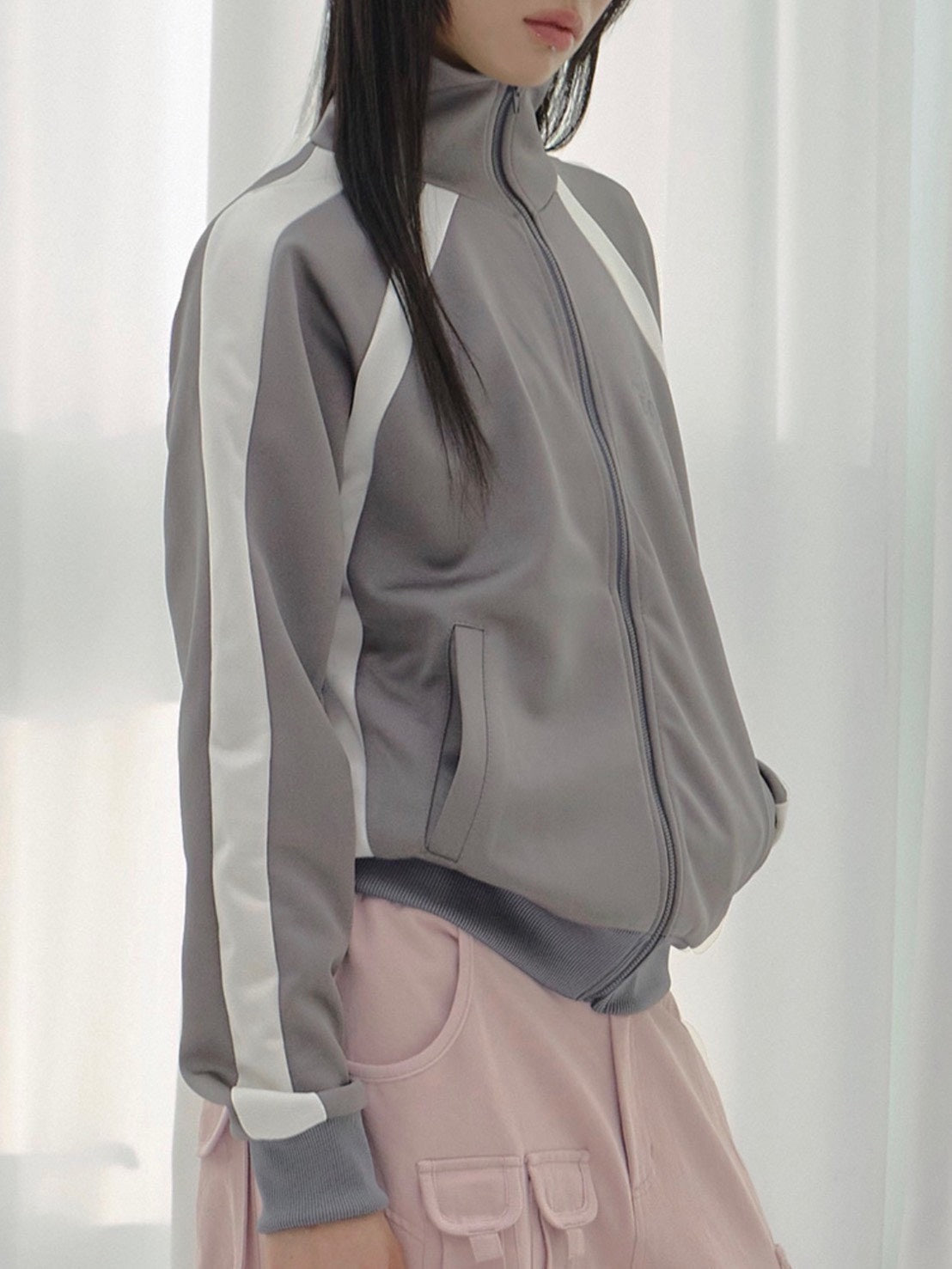【FANCY CLUB】FROSS GLOSSY TRACK TOP