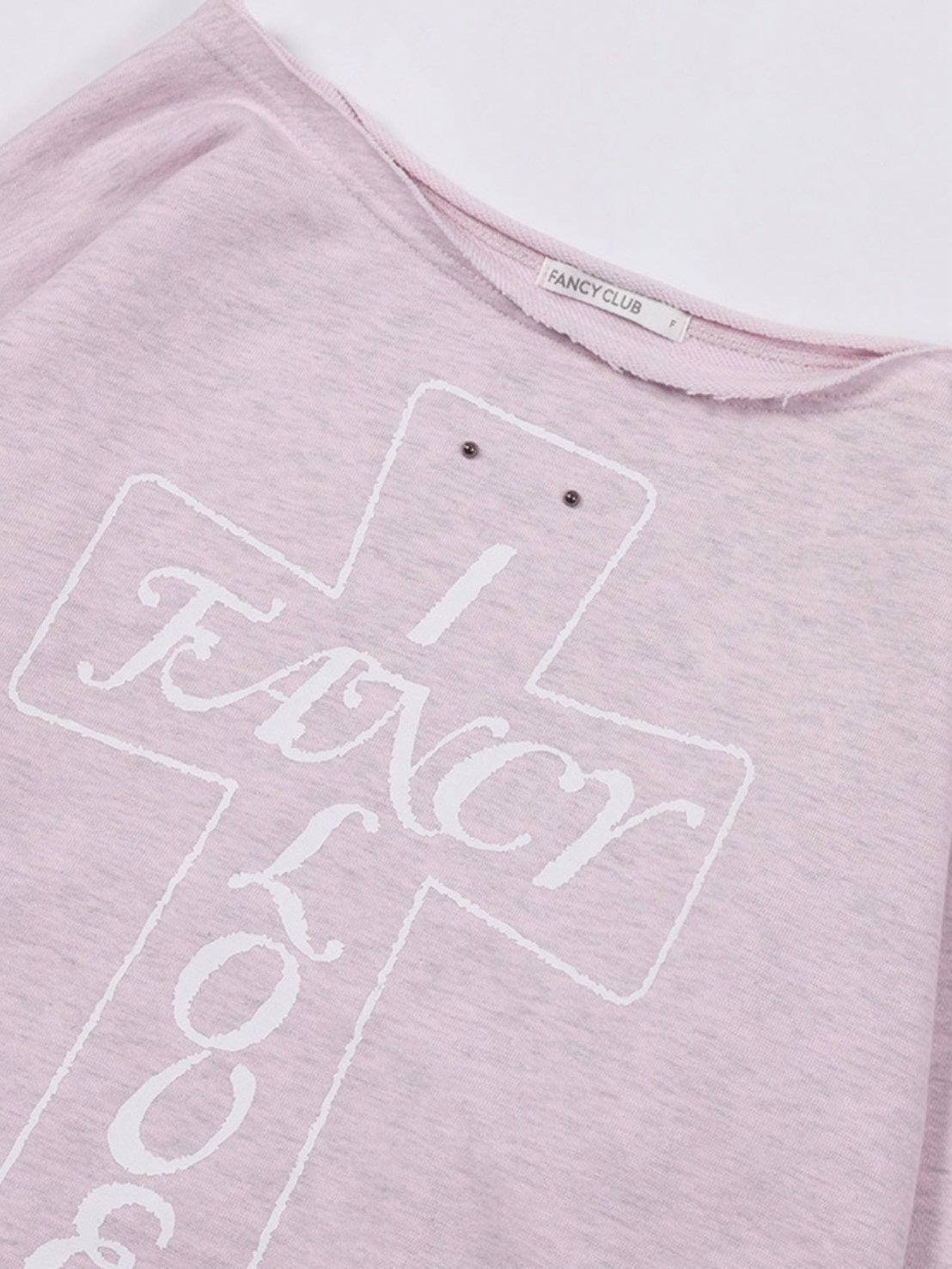 【FANCY CLUB】FROSS OFF-SHOULDER SWEATSHIRT