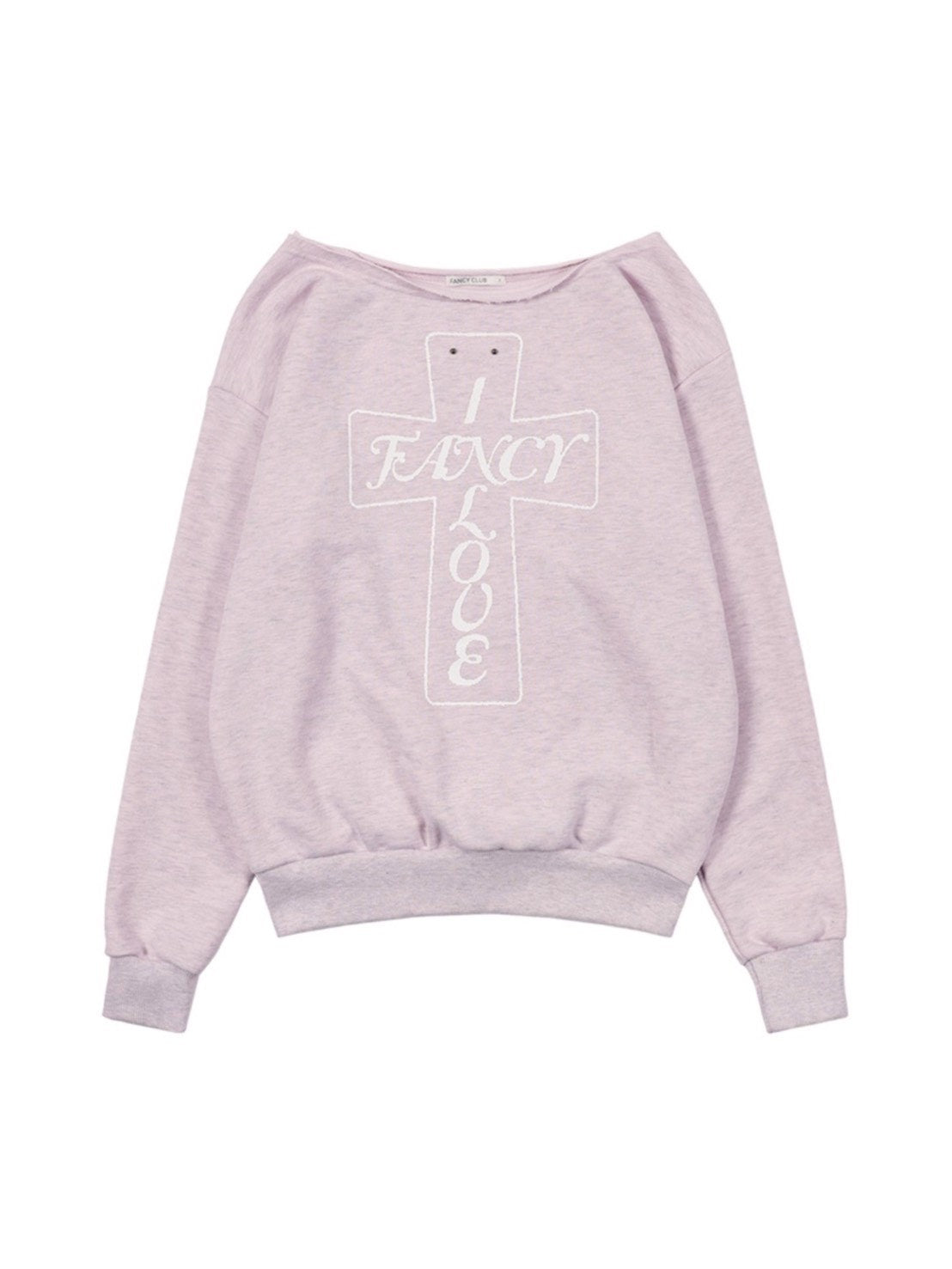 【FANCY CLUB】FROSS OFF-SHOULDER SWEATSHIRT