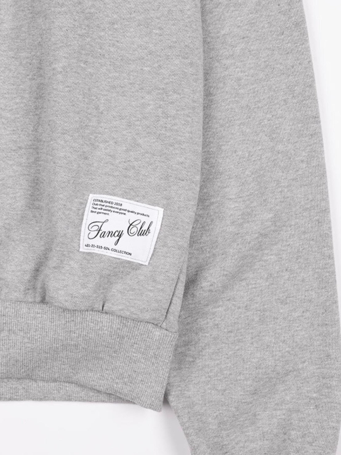 【FANCY CLUB】ONE-SHOULDER BUCKLE SWEATSHIRT