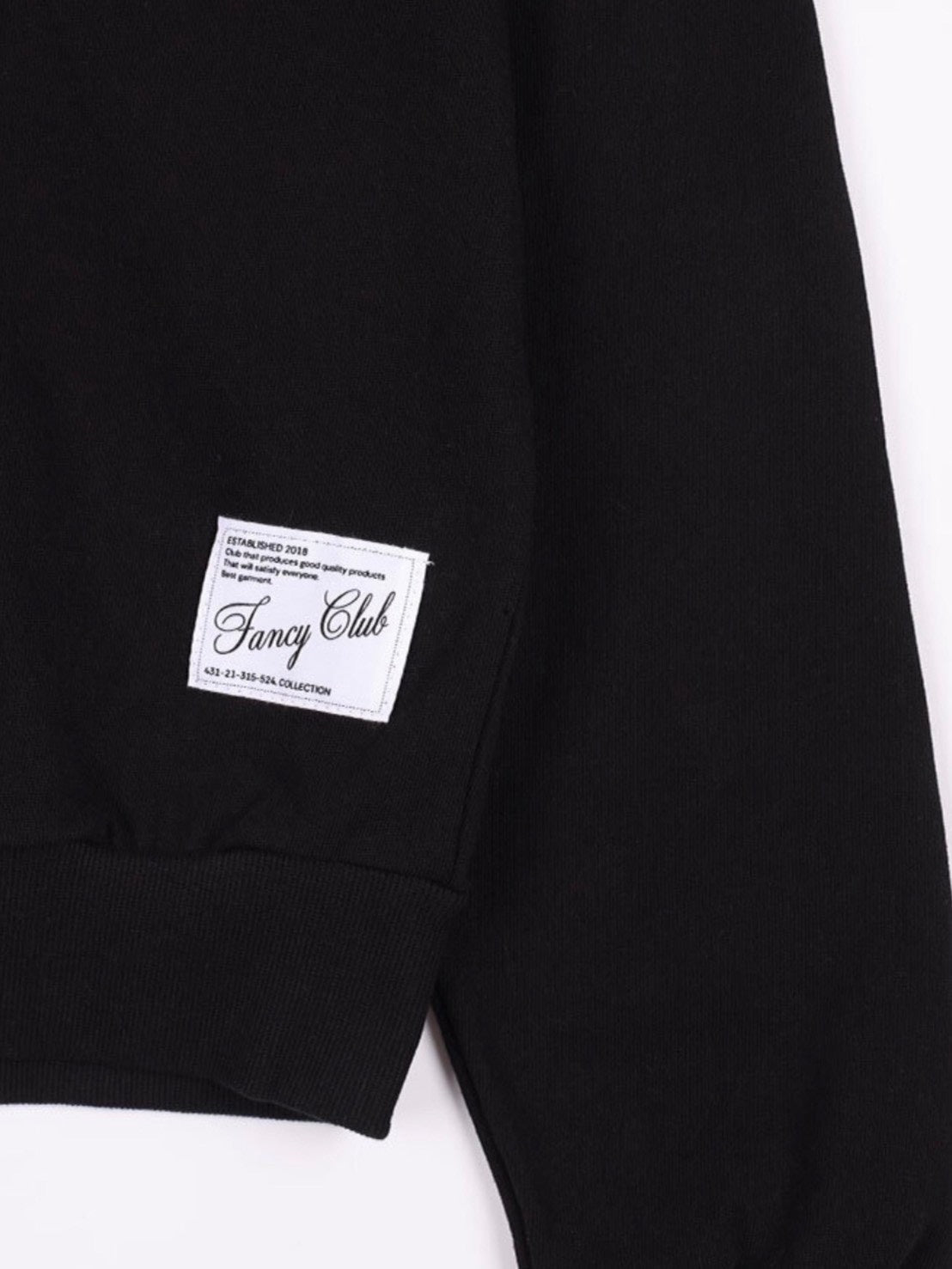 【FANCY CLUB】ONE-SHOULDER BUCKLE SWEATSHIRT