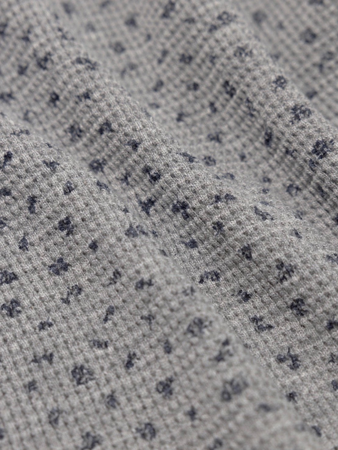 【FANCY CLUB】HENLEY NECK WAFFLE LONG SLEEVE