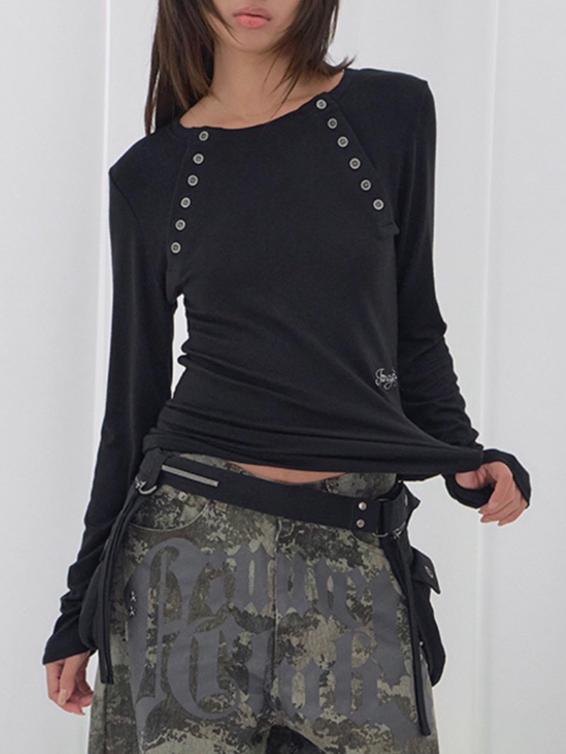 【FANCY CLUB】MOVE BUTTON LONG SLEEVE