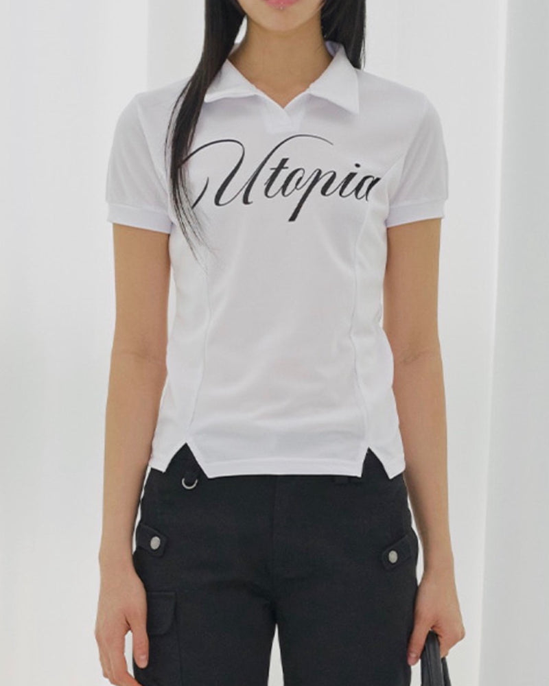【FANCY CLUB】UTOPIA COLLAR TEE