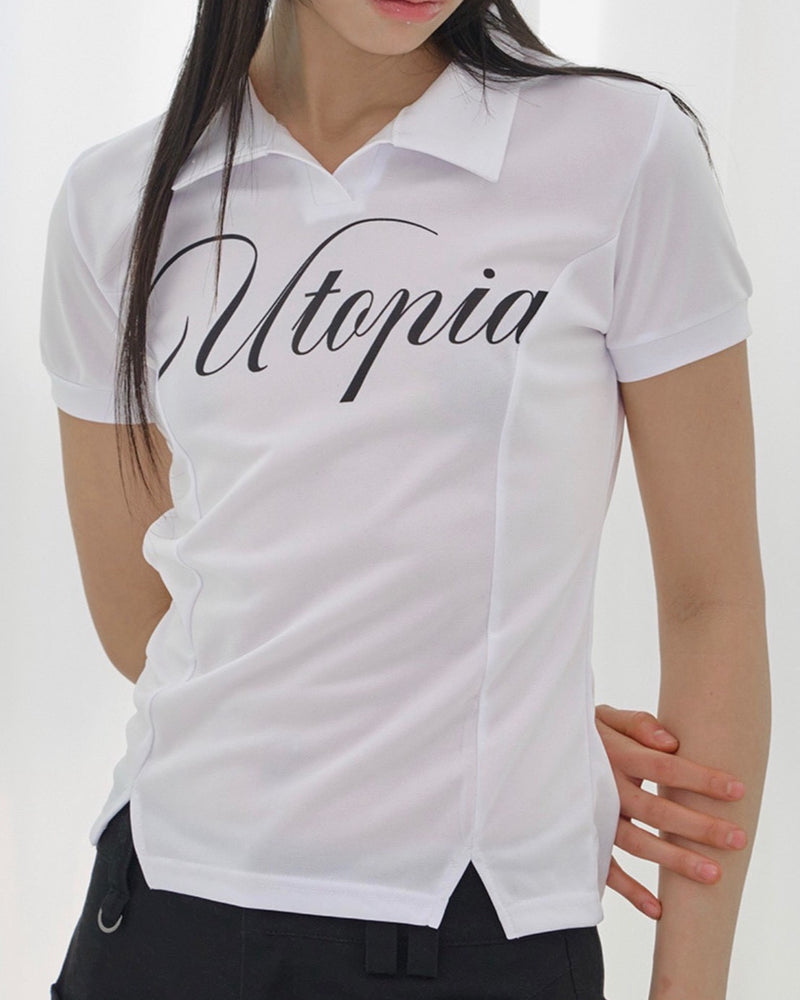 【FANCY CLUB】UTOPIA COLLAR TEE