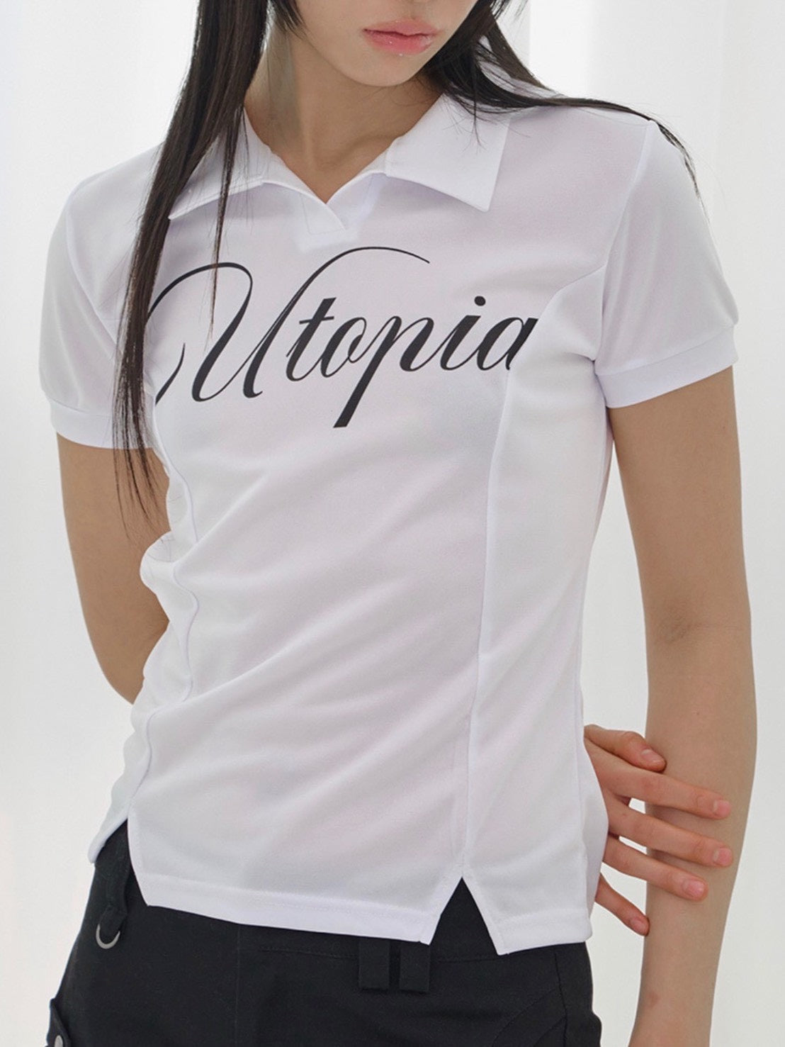 【FANCY CLUB】UTOPIA COLLAR TEE