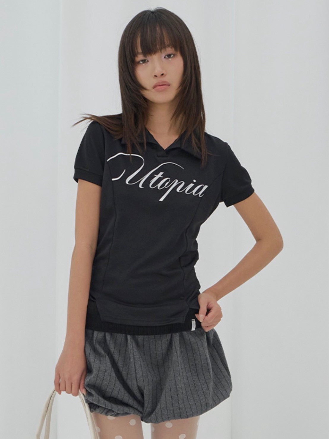 【FANCY CLUB】UTOPIA COLLAR TEE