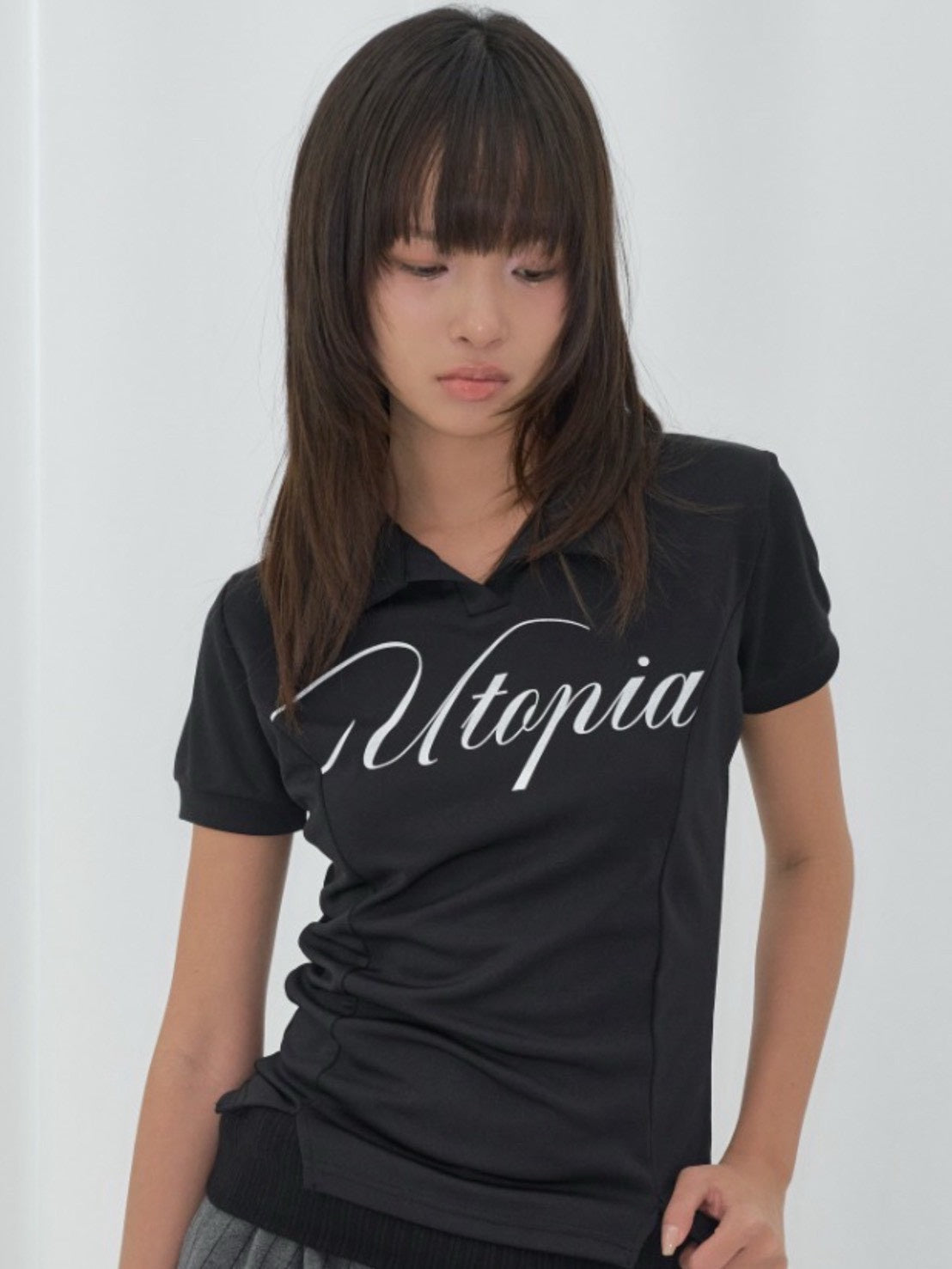 【FANCY CLUB】UTOPIA COLLAR TEE