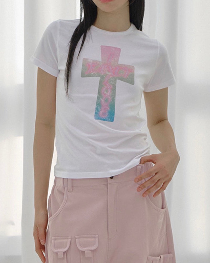【FANCY CLUB】FROSS GLOSSY TEE