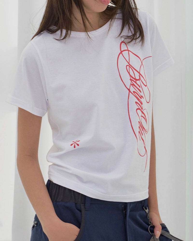 【FANCY CLUB】BURNING LEAF TEE