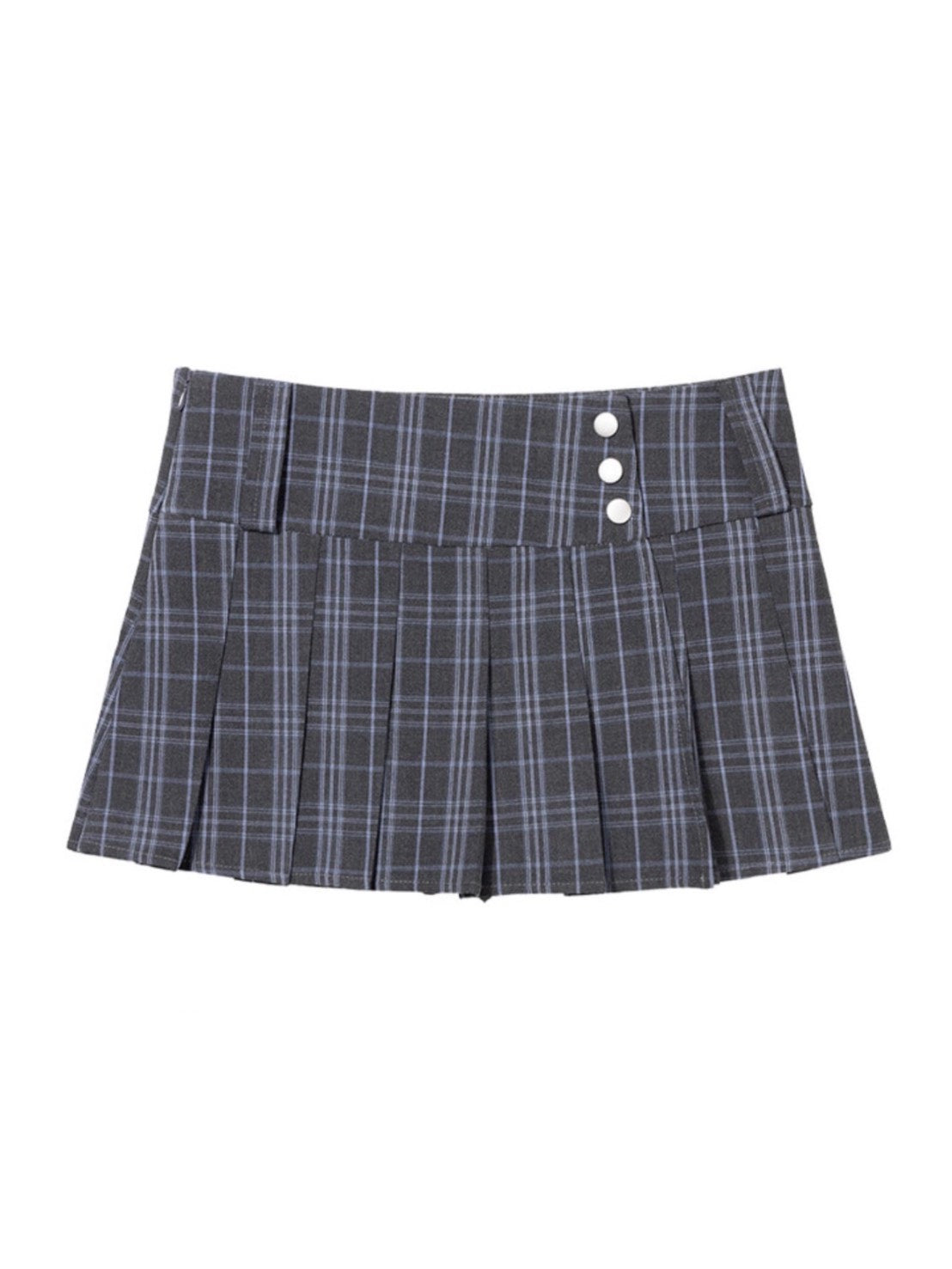 【FANCY CLUB】CHECK PLEATS WRAP SKIRT