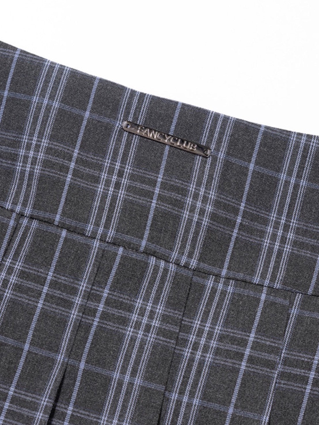 【FANCY CLUB】CHECK PLEATS WRAP SKIRT