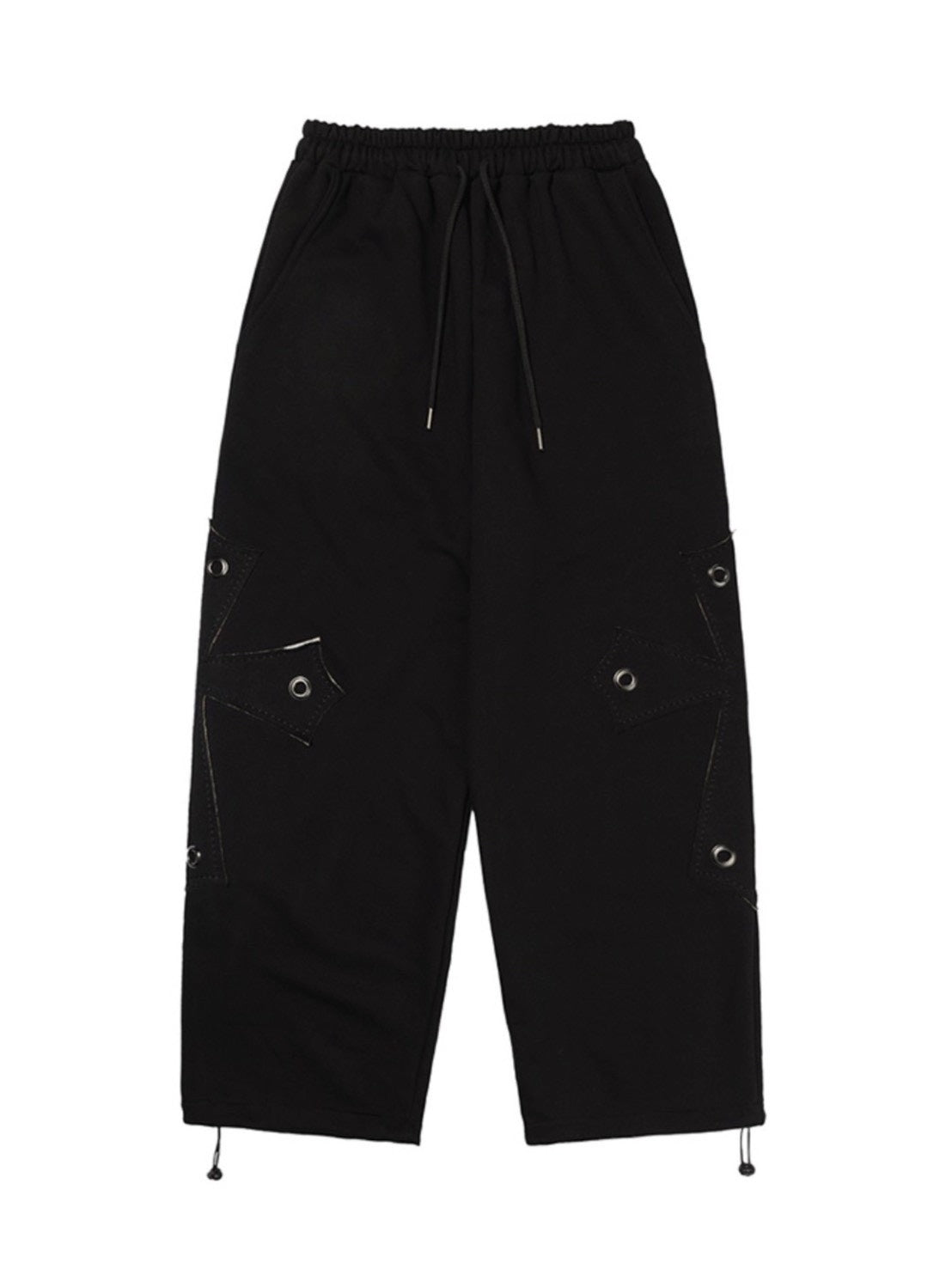 【FANCY CLUB】BIG CROSS EYELET SWEATPANTS