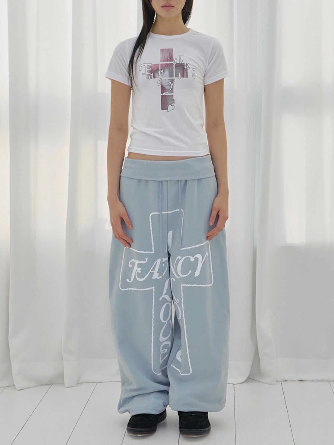 【FANCY CLUB】FROSS BANDING SWEATPANTS