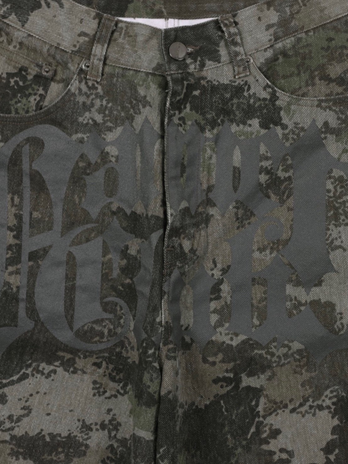 【FANCY CLUB】TOOTH JAM WIDE DENIM PANTS