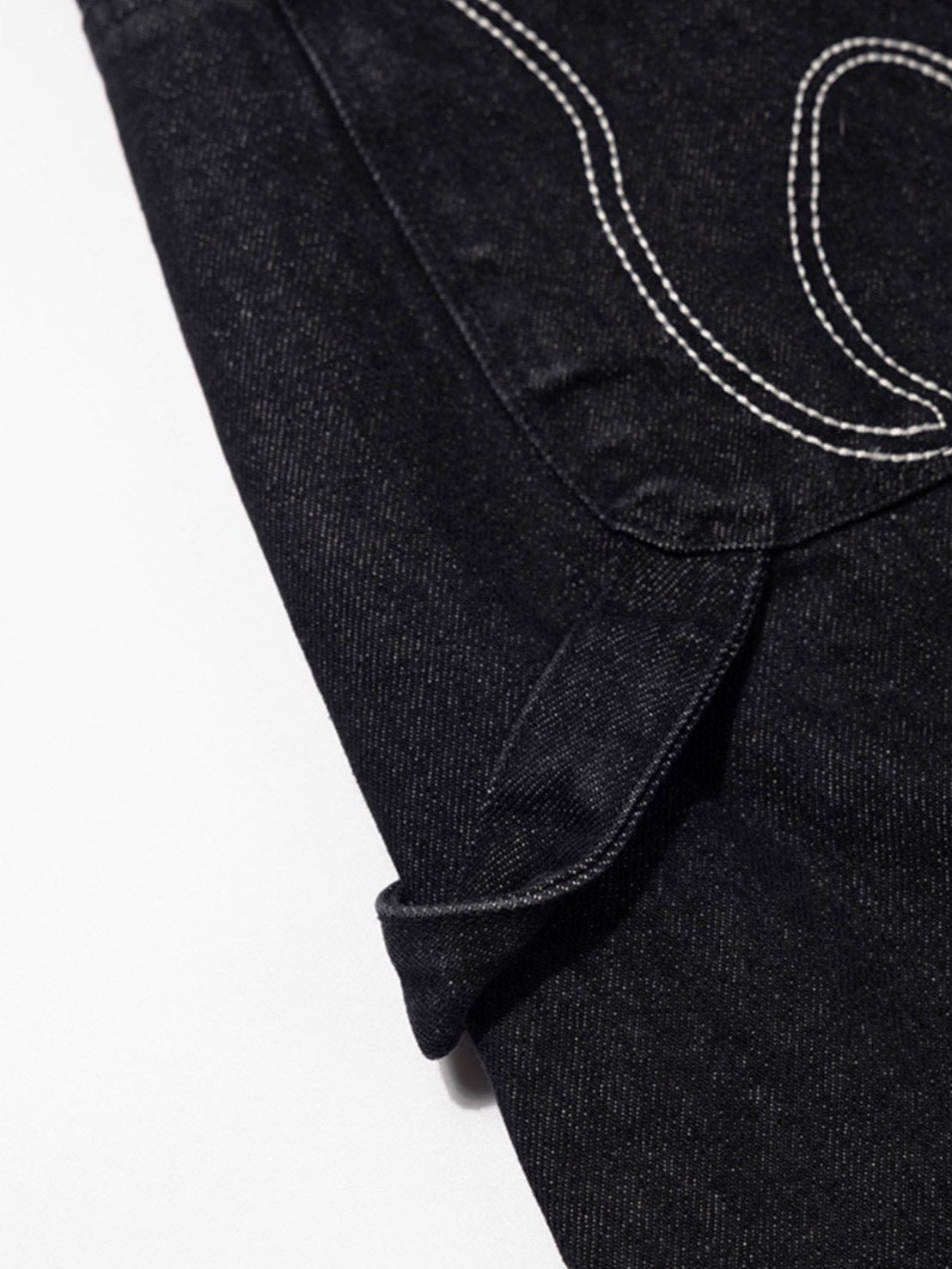 【FANCY CLUB】TOOTH JAM WIDE DENIM PANTS