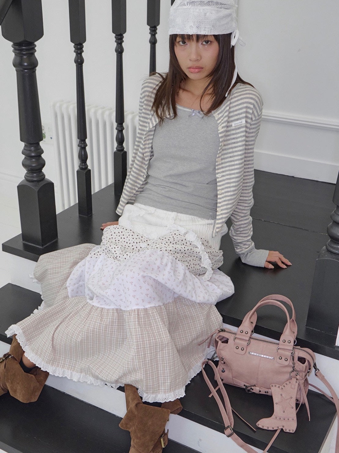 【FANCY CLUB】VEIL STUD BAG & WALLET
