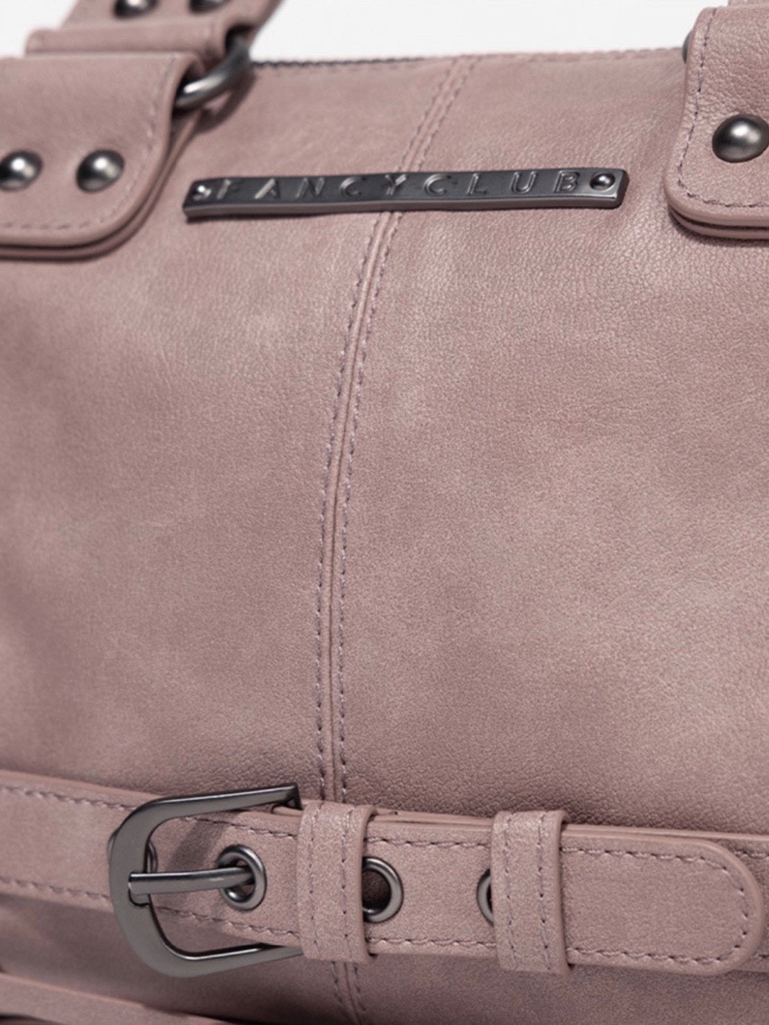 【FANCY CLUB】BELTED WASHING COATING MINI BAG
