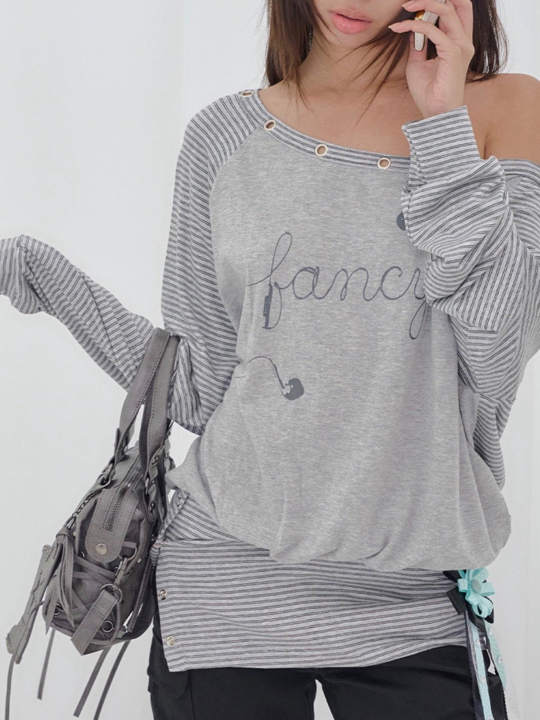 【FANCY CLUB】BELTED WASHING COATING MINI BAG
