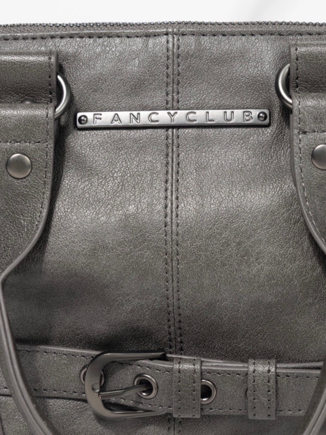 【FANCY CLUB】BELTED WASHING COATING MINI BAG