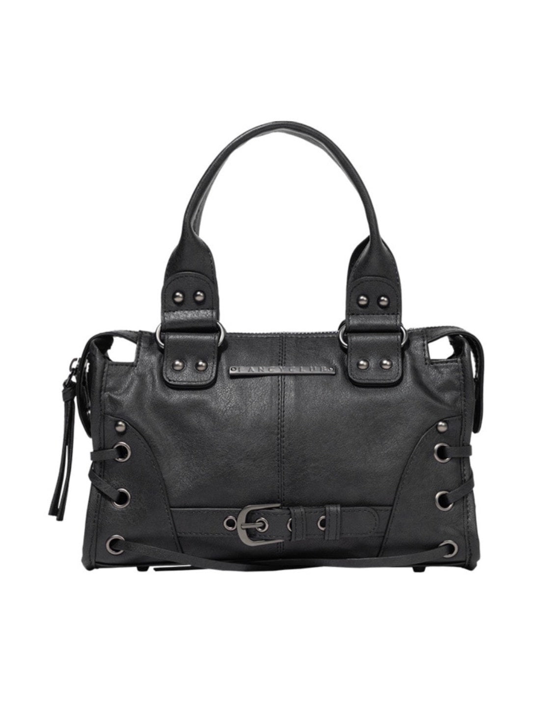 【FANCY CLUB】BELTED WASHING COATING MINI BAG