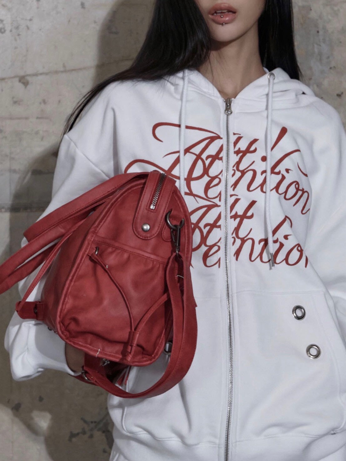 【FANCY CLUB】BELTED WASHING COATING BAG