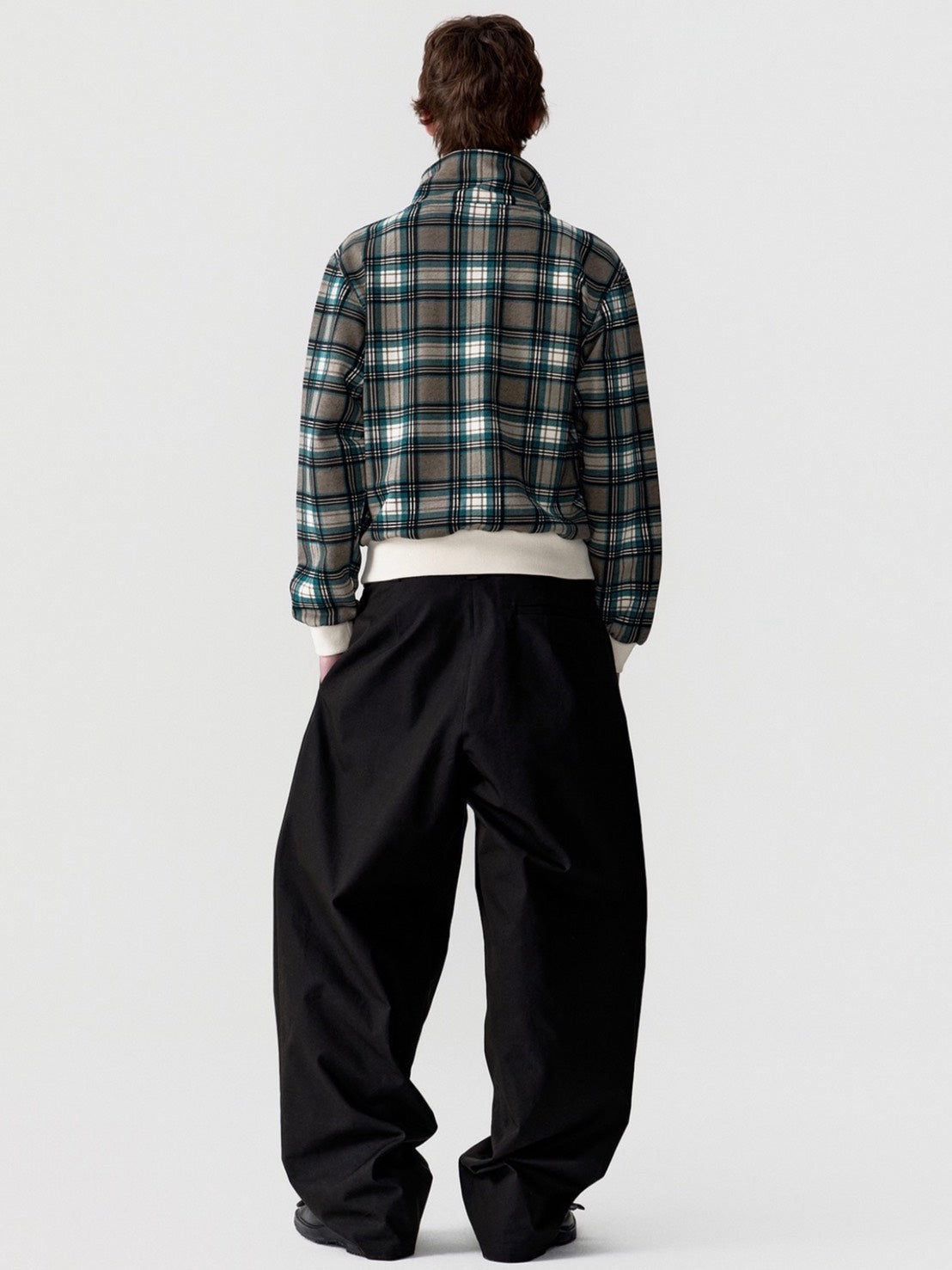 【ESC STUDIO】ASFOD check zip-up jacket