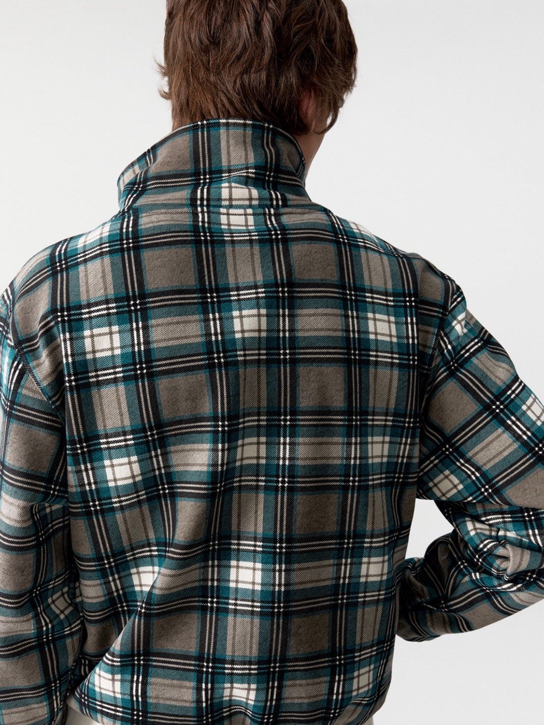 【ESC STUDIO】ASFOD check zip-up jacket