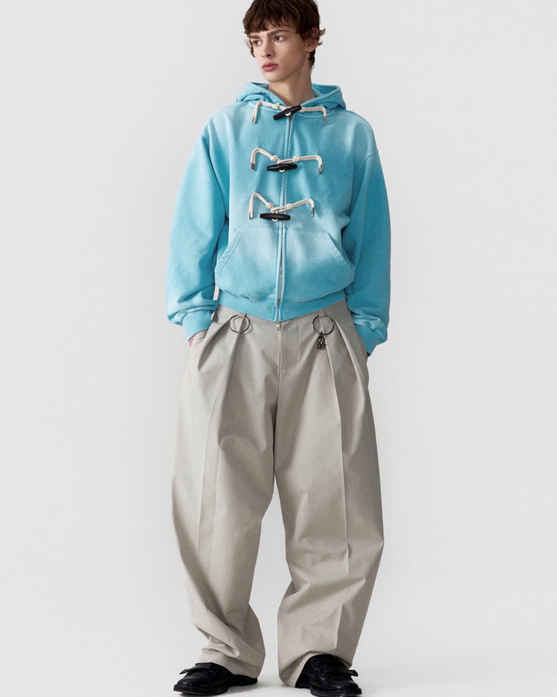 【ESC STUDIO】toggle button hoodie
