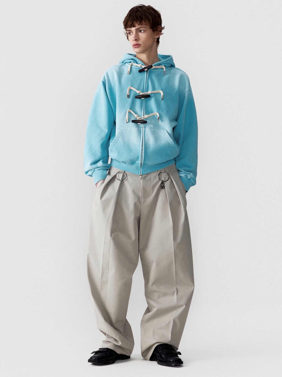 【ESC STUDIO】toggle button hoodie