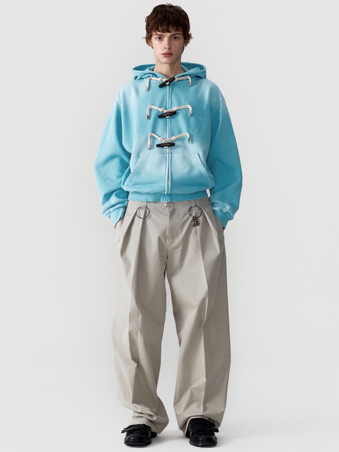 【ESC STUDIO】toggle button hoodie