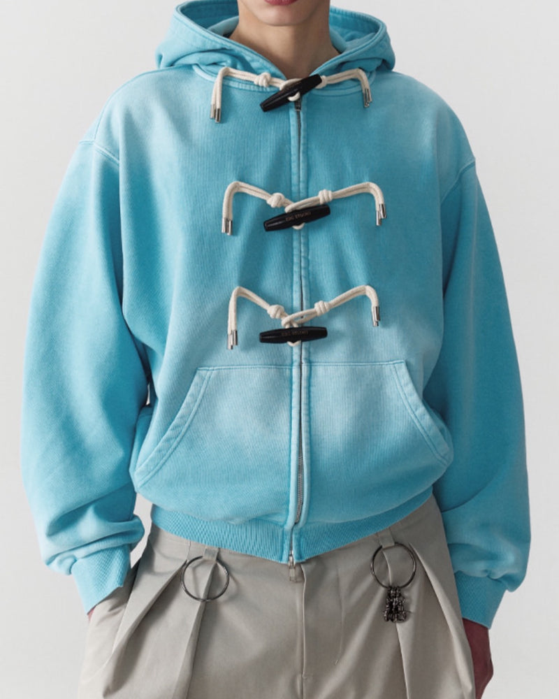 【ESC STUDIO】toggle button hoodie