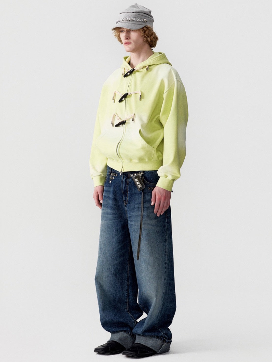 【ESC STUDIO】toggle button hoodie