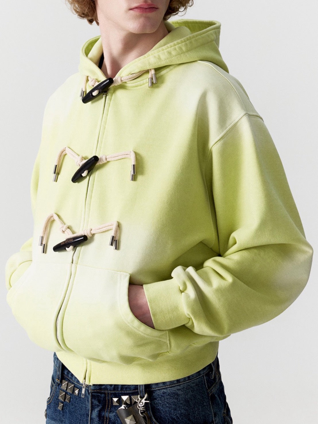 【ESC STUDIO】toggle button hoodie