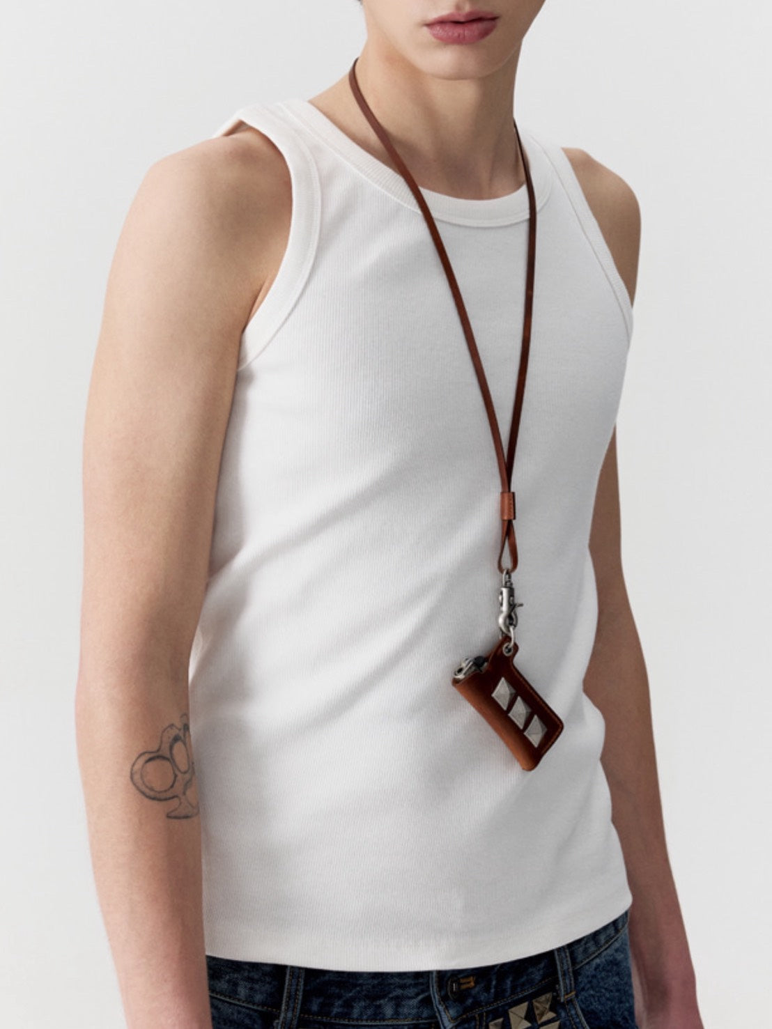 【ESC STUDIO】esc snug ribbed tank top