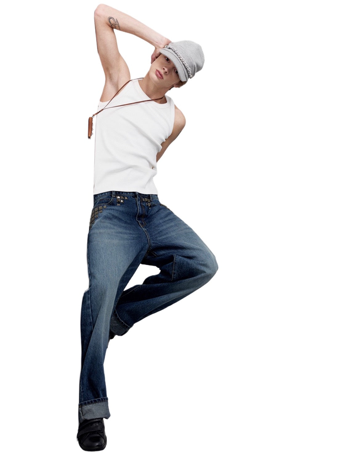 【ESC STUDIO】esc snug ribbed tank top