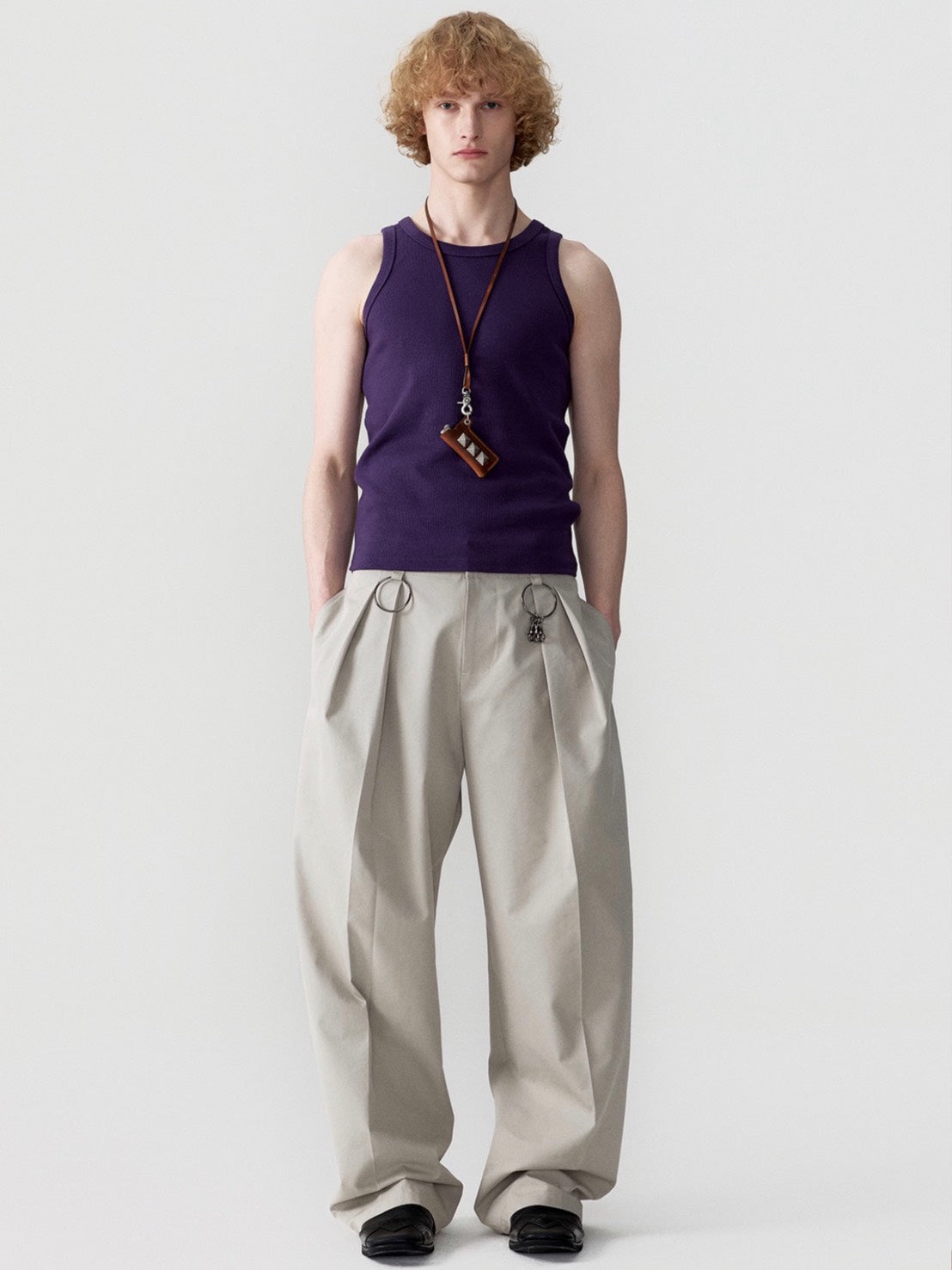 【ESC STUDIO】esc snug ribbed tank top