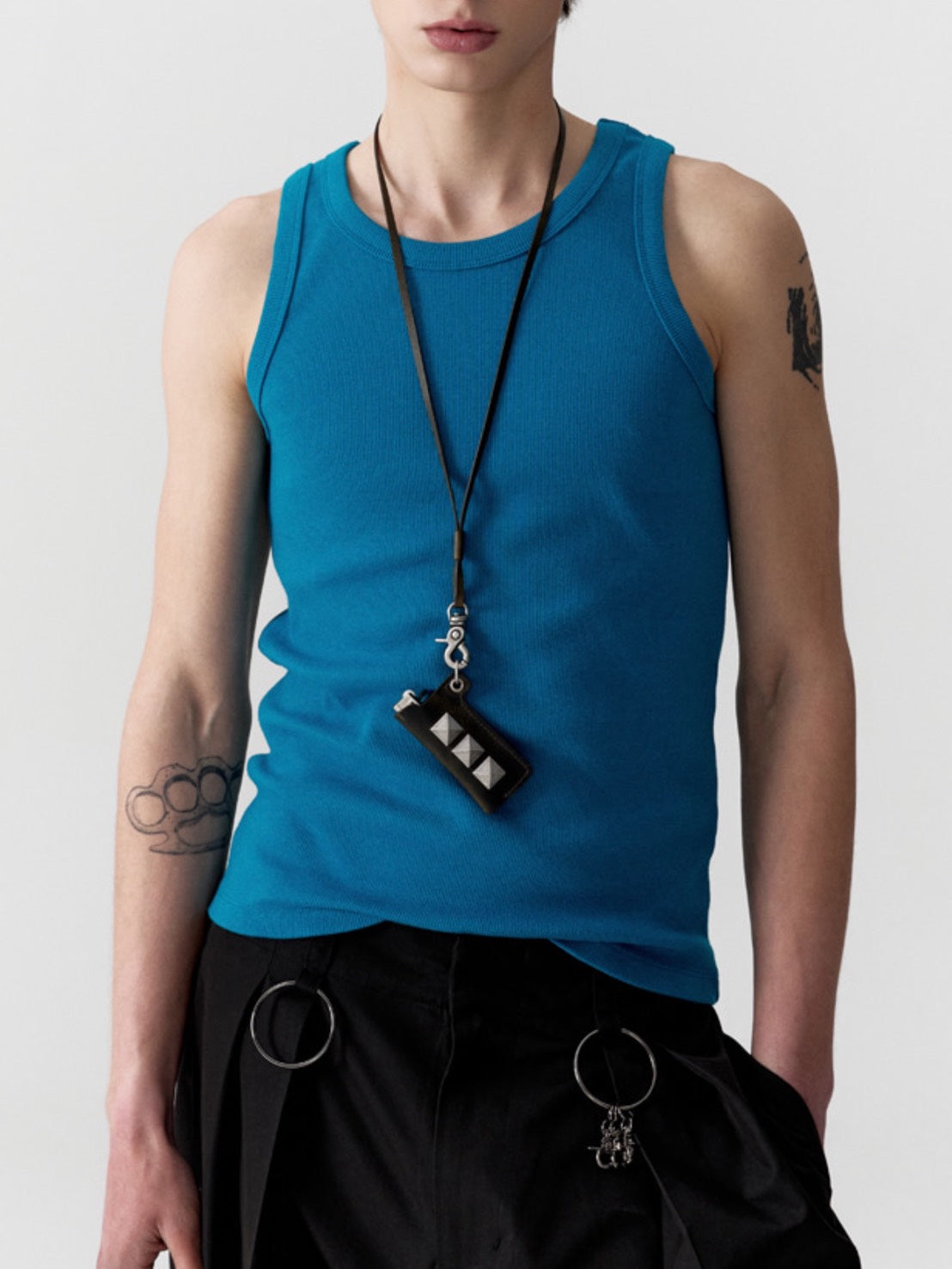 【ESC STUDIO】esc snug ribbed tank top