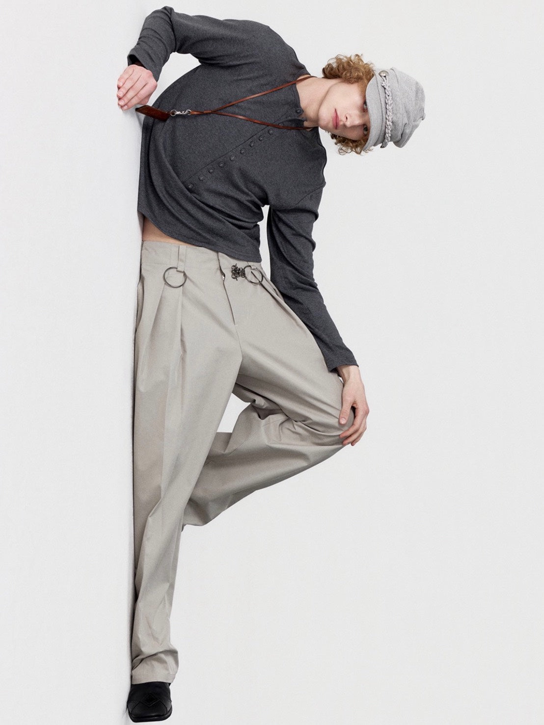 【ESC STUDIO】double knit military cap