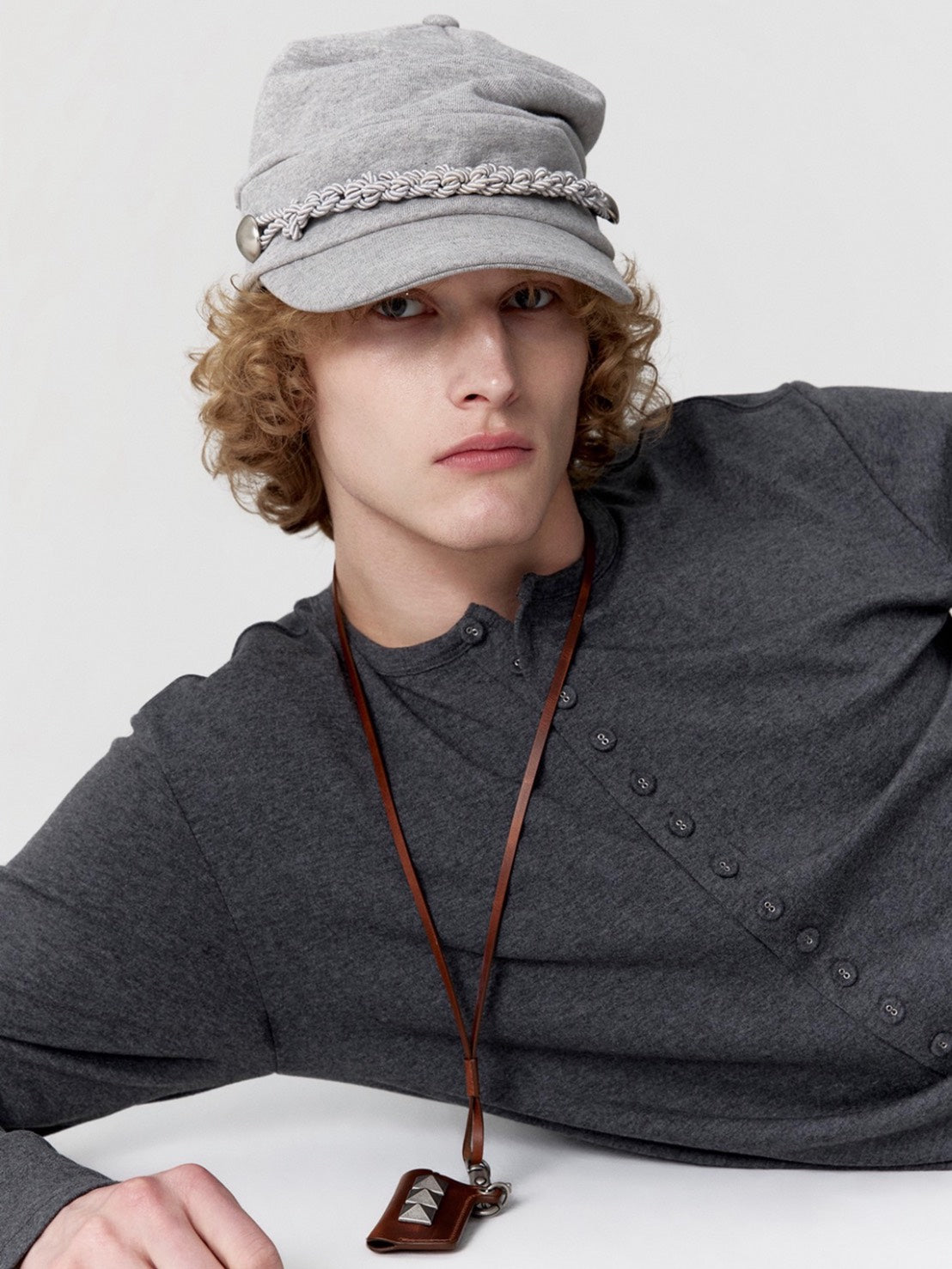 【ESC STUDIO】double knit military cap