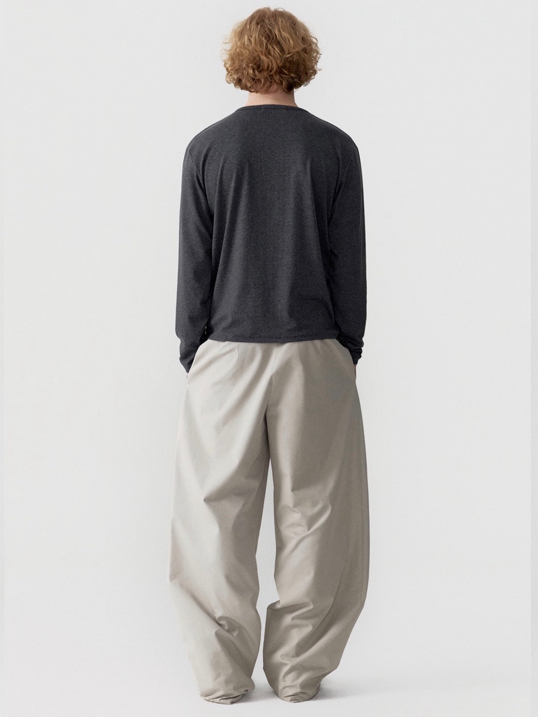 【ESC STUDIO】covered button henley