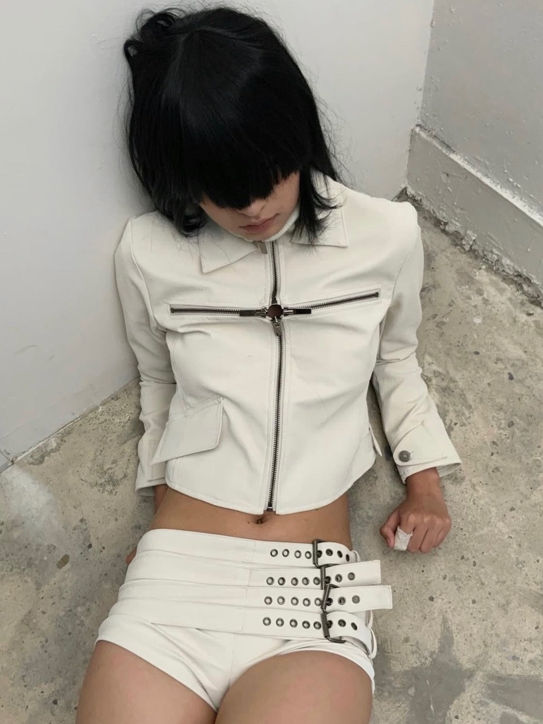 【bonnae】Belted micro shorts