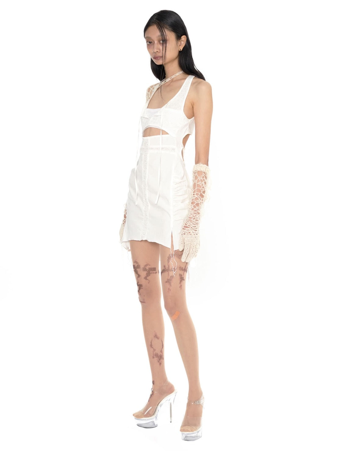 【bonnae】cross cut out dress