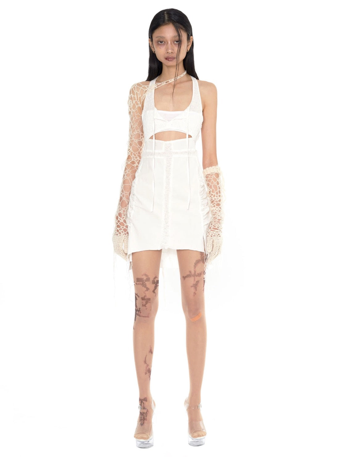 【bonnae】cross cut out dress