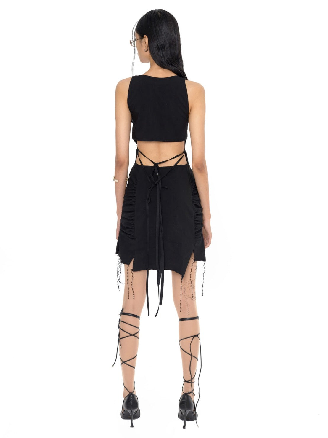 【bonnae】cross cut out dress