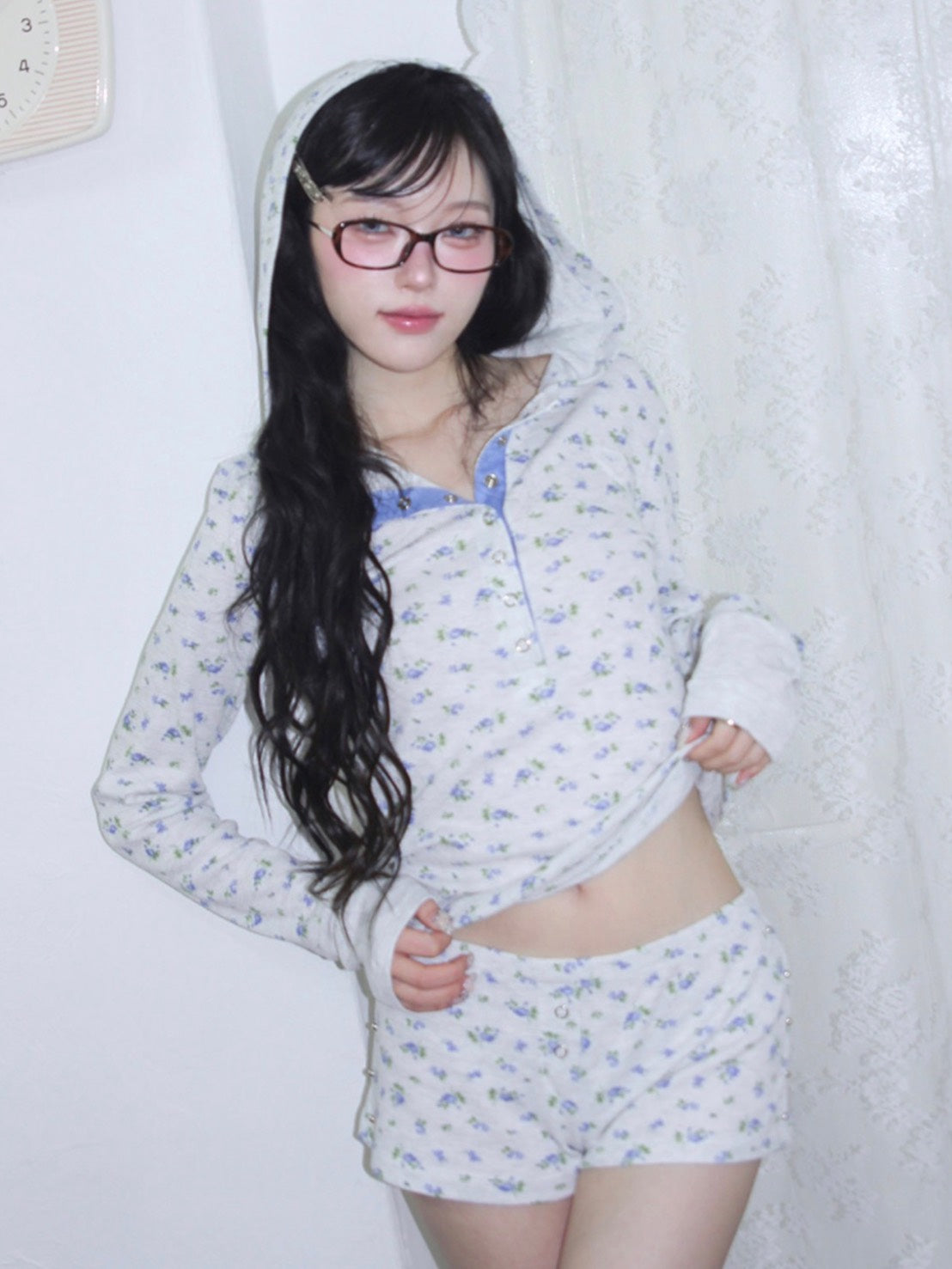 【CHERRYQUIRI】soft cozy waffle hoodie