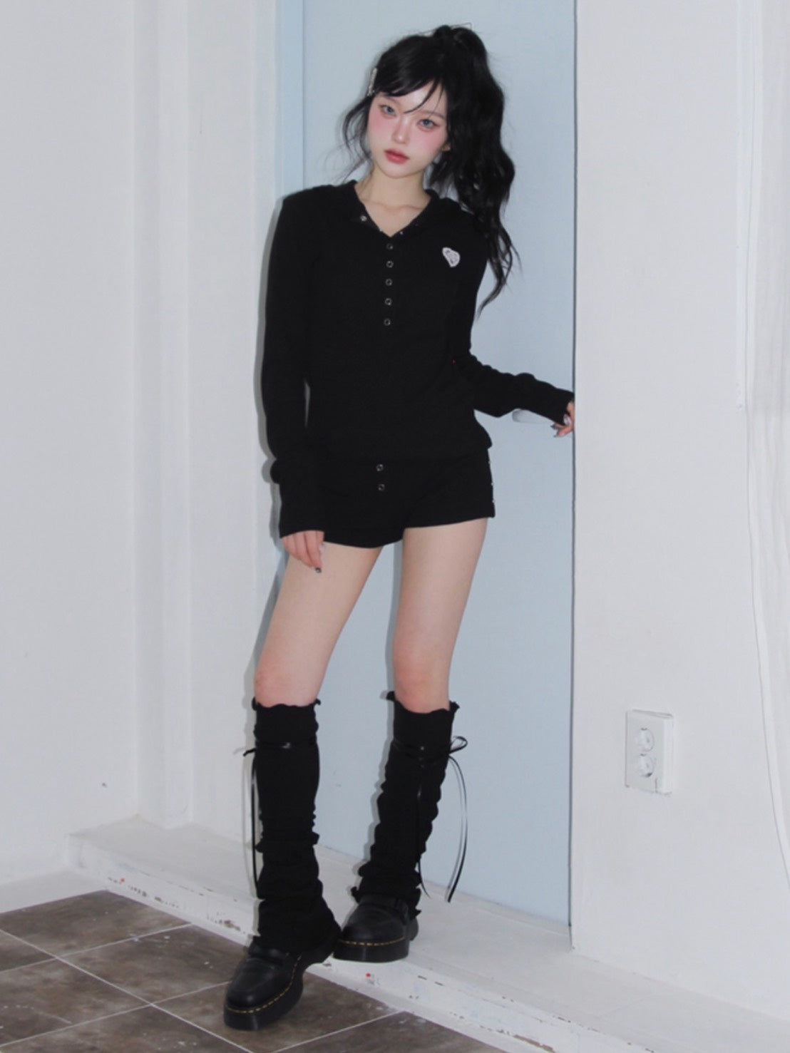 【CHERRYQUIRI】soft cozy waffle hoodie