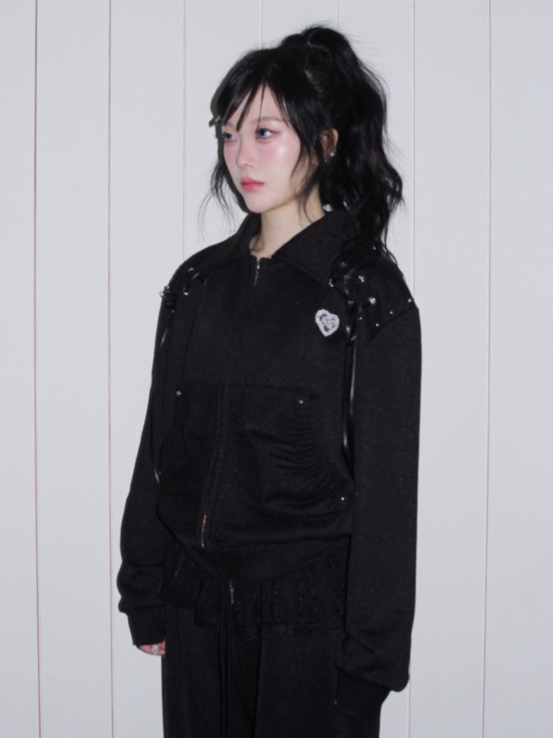 【CHERRYQUIRI】angel corset jersey zip up