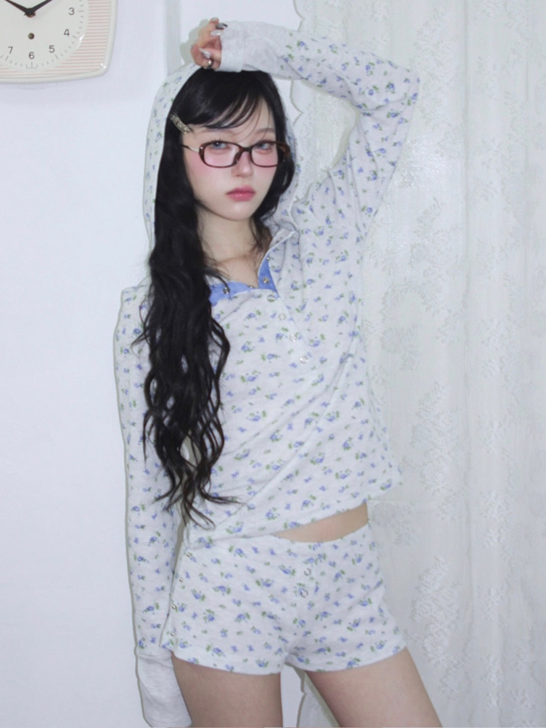 【CHERRYQUIRI】soft waffle mini shorts